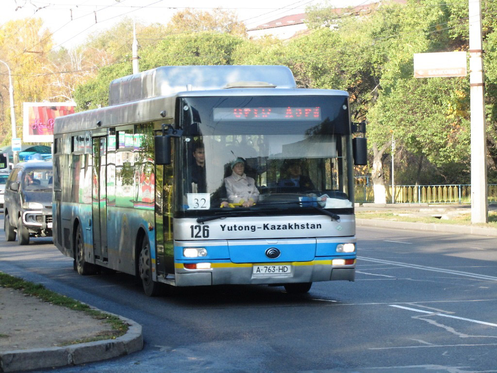 Алматы, Yutong ZK6120HGM № 126