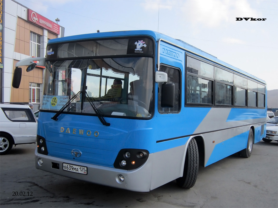 Приморский край, Daewoo BS106 Royal City (Busan) № А 639 МА 125