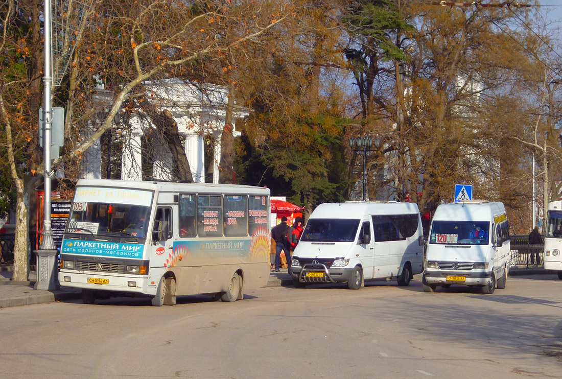 Севастополь, БАЗ-А079.14 "Подснежник" № CH 0196 AA; Севастополь, Mercedes-Benz Sprinter W903 313CDI № CH 0110 AA; Севастополь, Mercedes-Benz Sprinter W903 312D № CH 0758 AA; Севастополь — Разные фотографии