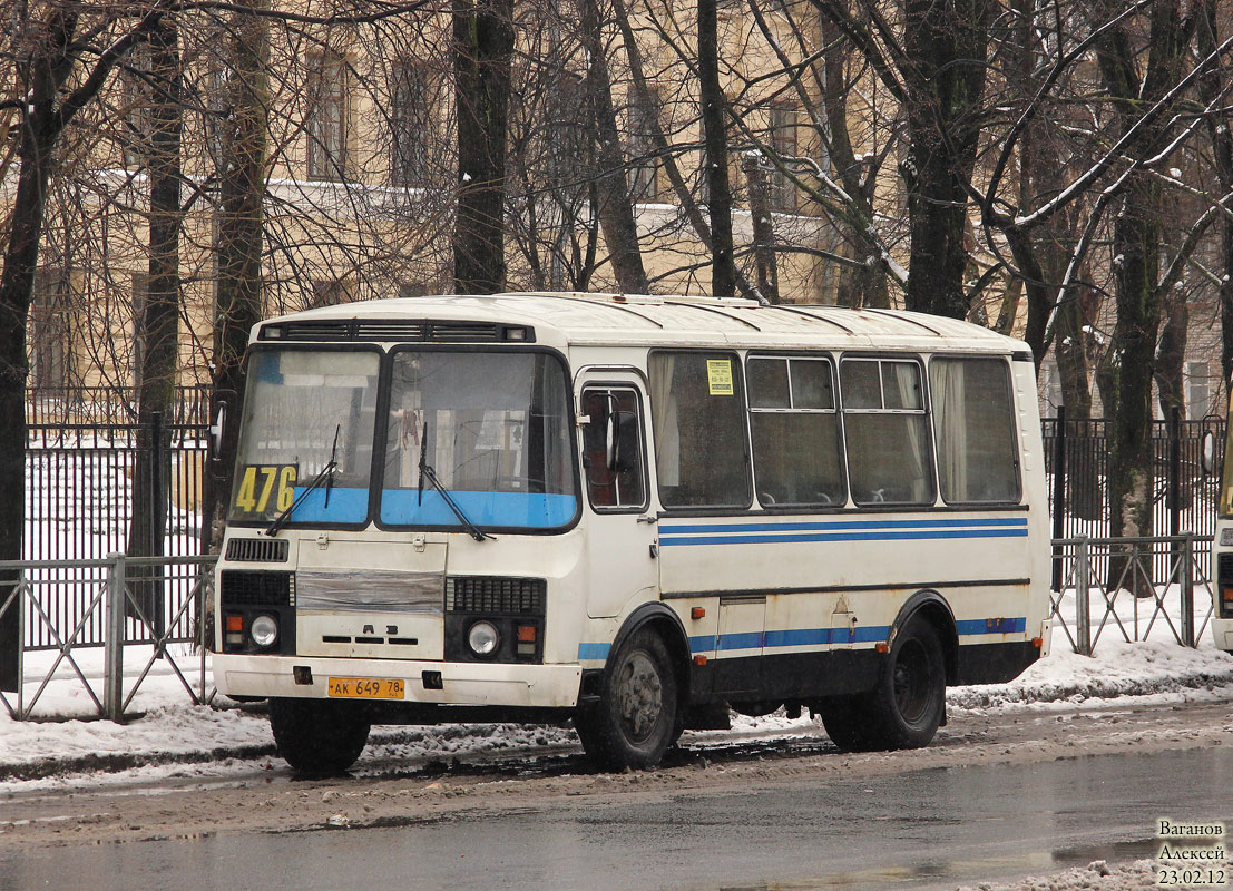 Санкт-Петербург, ПАЗ-32053 № АК 649 78