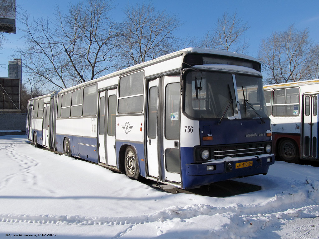 Свердловская область, Ikarus 283.10 № 756