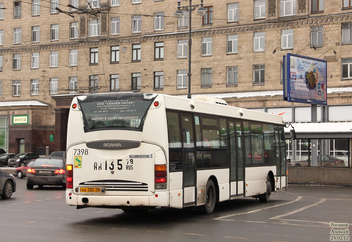 Санкт-Петербург, Scania OmniLink I (Скания-Питер) № 7398