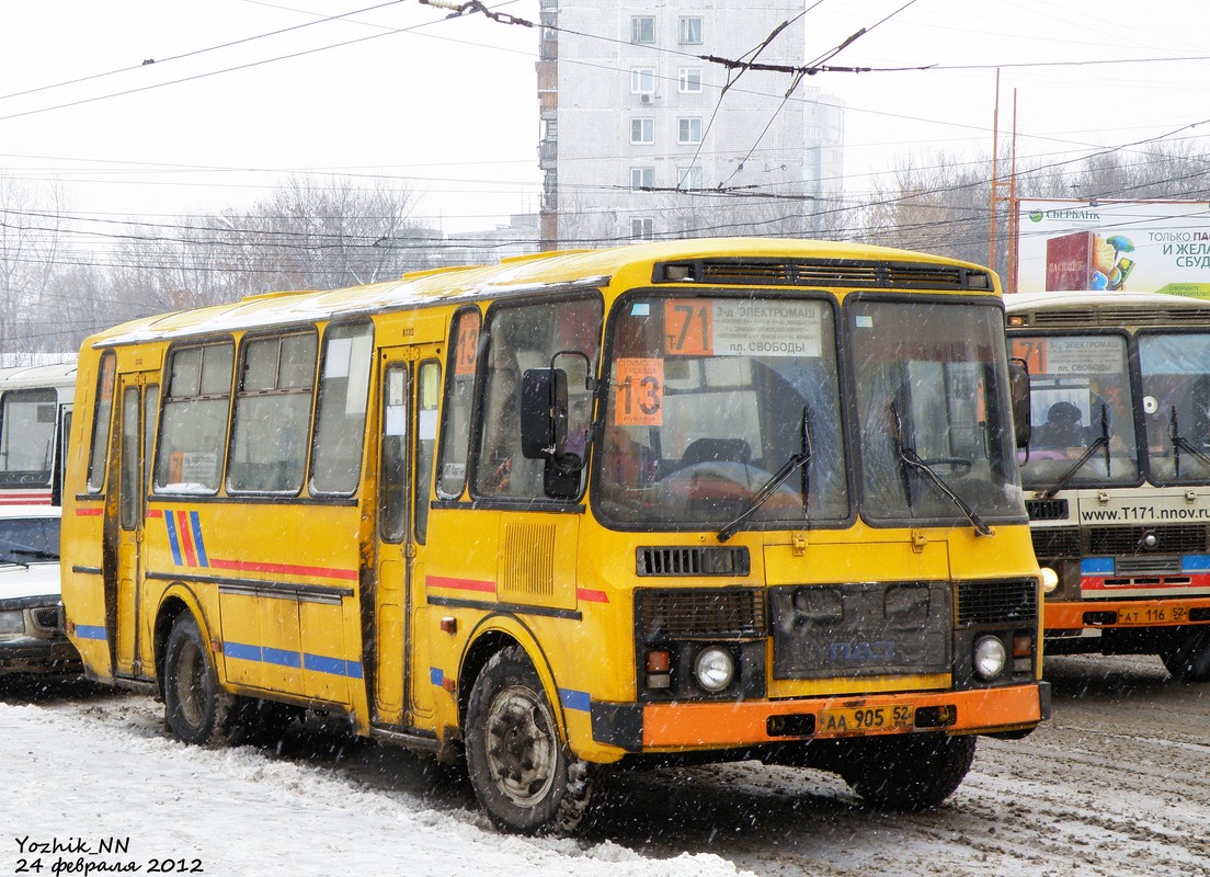 Нижегородская область, ПАЗ-4234 № АА 905 52