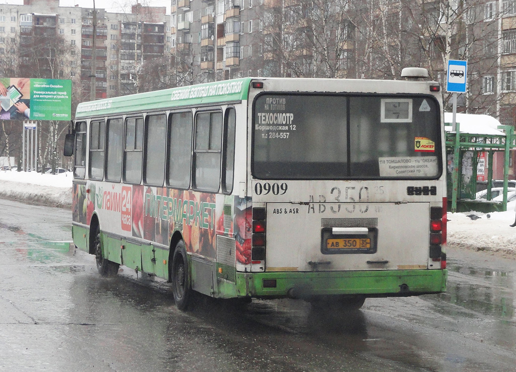 Вологодская область, ЛиАЗ-5256.25 № 0909