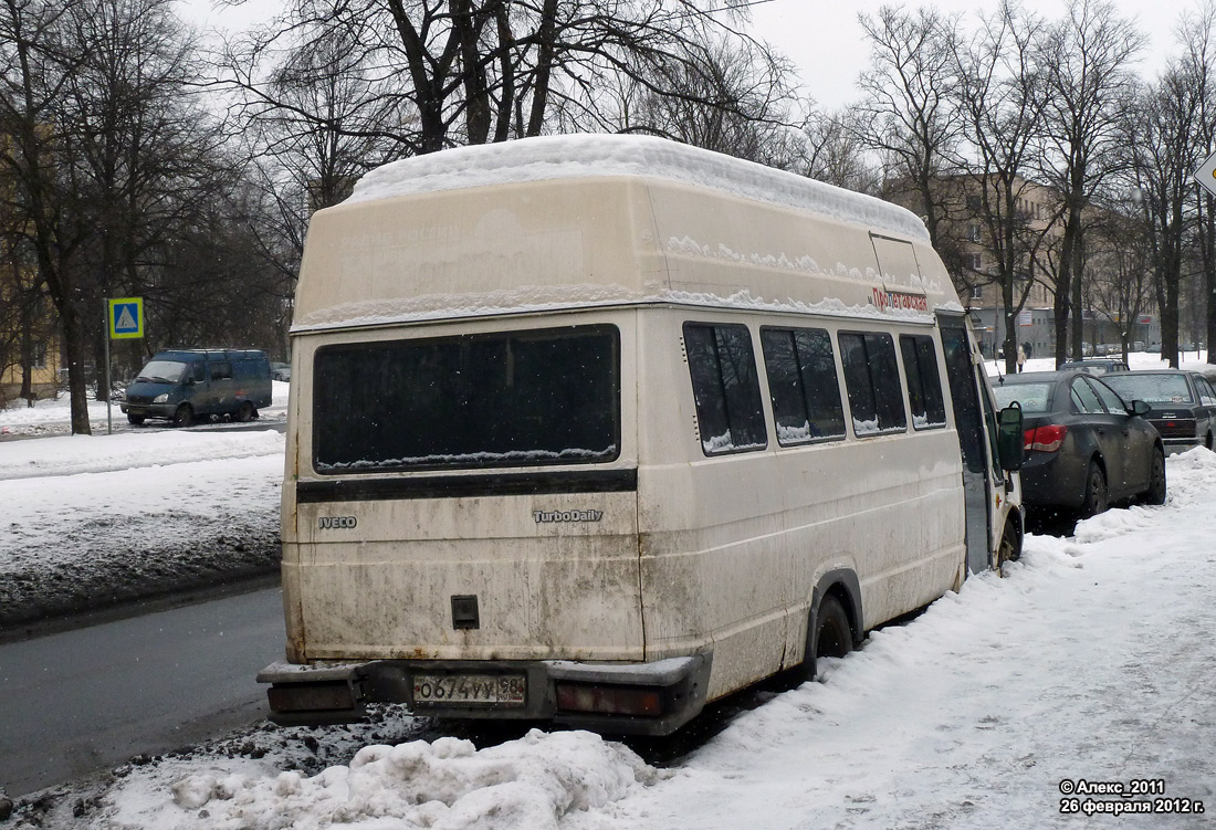 Санкт-Пецярбург, IVECO TurboDaily A45-12 № О 674 УУ 98