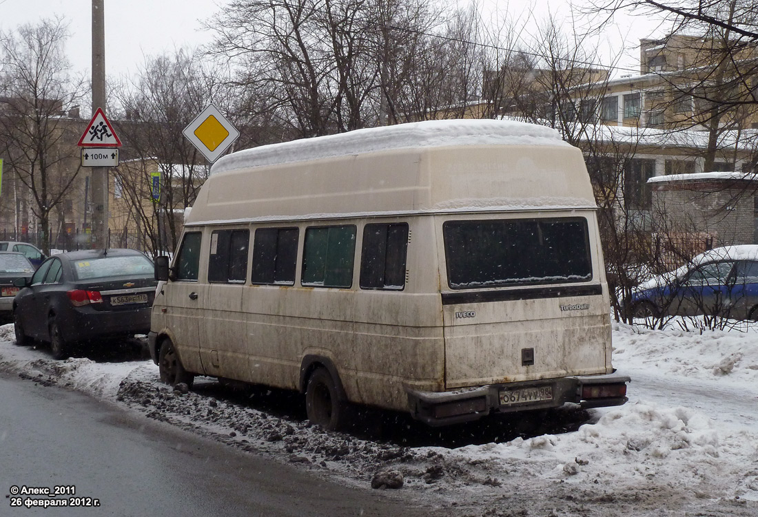 Санкт-Петербург, IVECO TurboDaily A45-12 № О 674 УУ 98