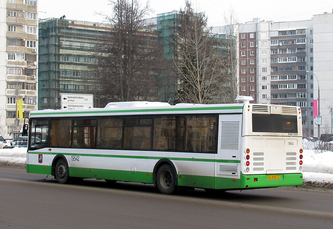 Москва, ЛиАЗ-5292.22 (2-2-2) № 19542