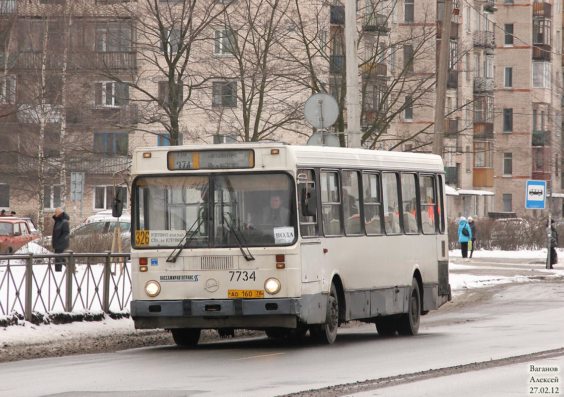 Санкт-Петербург, ЛиАЗ-5256.25 № 7734