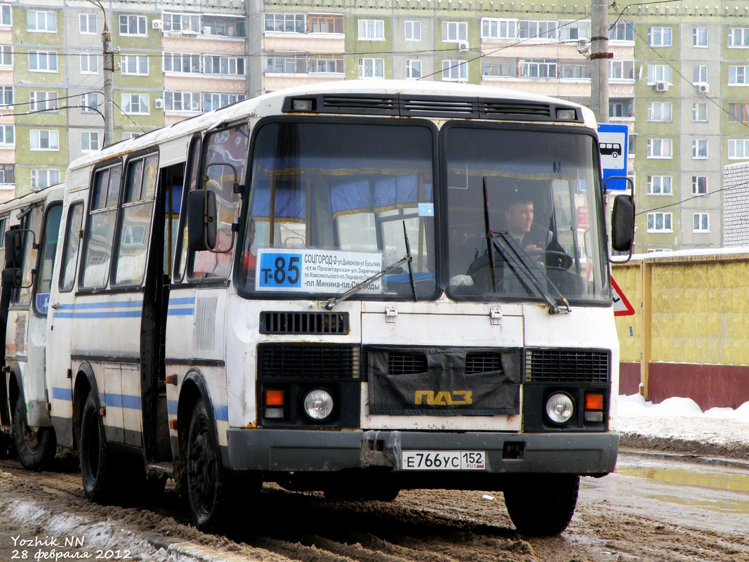 Нижегородская область, ПАЗ-32053 № Е 766 УС 152