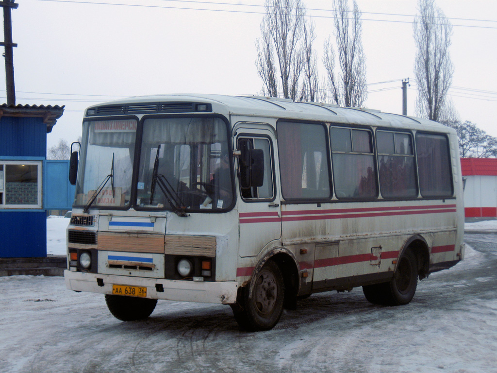 Воронежская область, ПАЗ-3205-110 № АА 638 36 — Фото — Автобусный транспорт