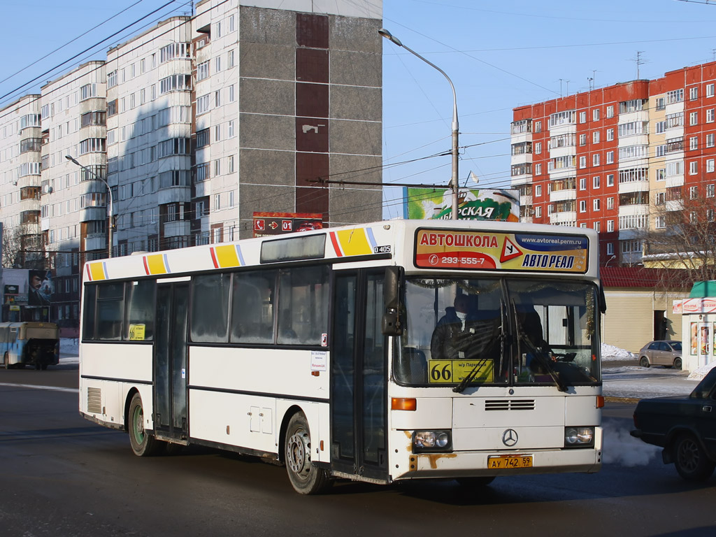 Пермский край, Mercedes-Benz O405 № АУ 742 59