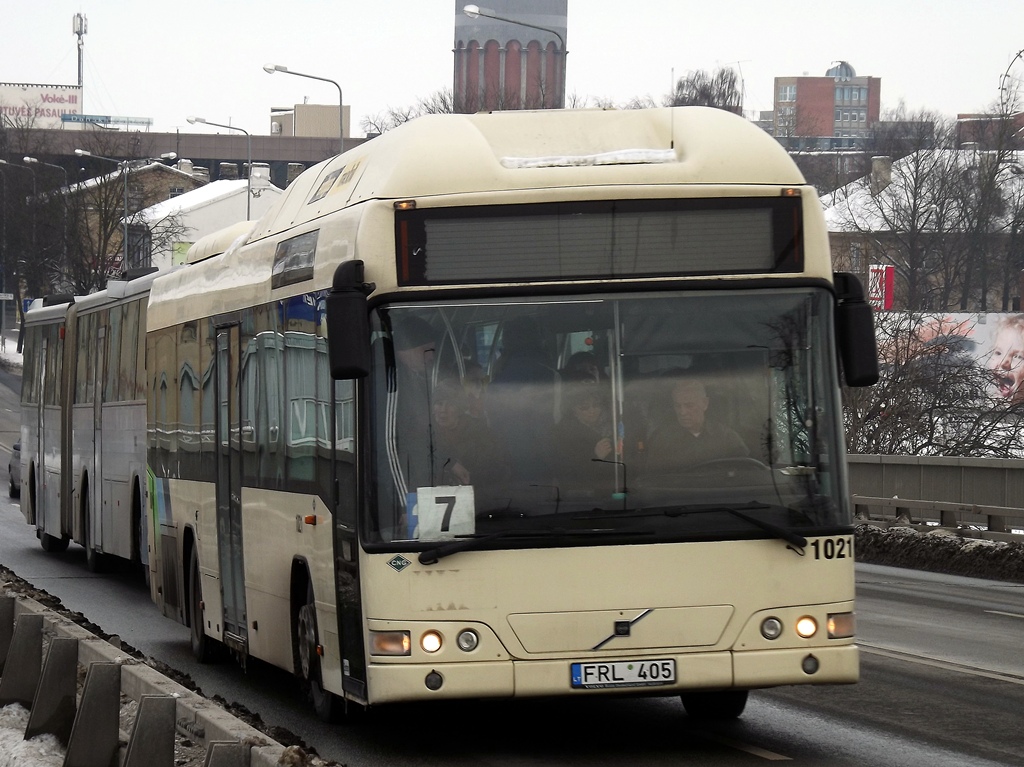 Литва, Volvo 7000Ü CNG № 1021
