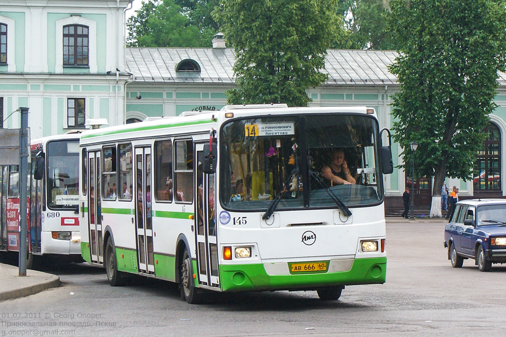 Псковская область, ЛиАЗ-5293.00 № 145