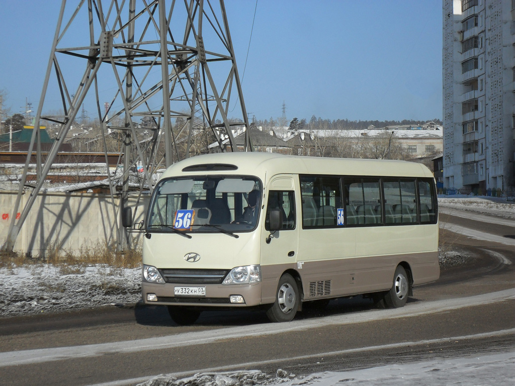 Бурятия, Hyundai County № У 332 КН 03