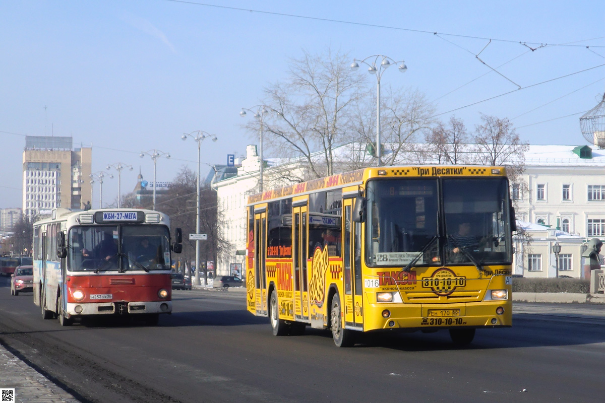 Свердловская область, Mercedes-Benz O305 № М 253 ХХ 96; Свердловская область, НефАЗ-5299-20-32 № 1016