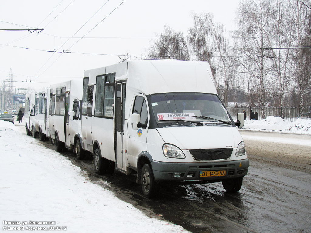 Палтаўская вобласць, Рута 20 № BI 1463 AA; Палтаўская вобласць — Полтава — конечные остановки