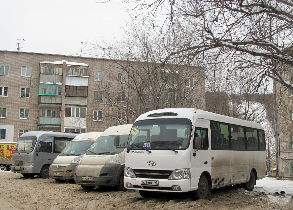 Самарская область, Hyundai County Kuzbass № О 766 НХ 163; Самарская область — Автовокзалы, автостанции и конечные остановки