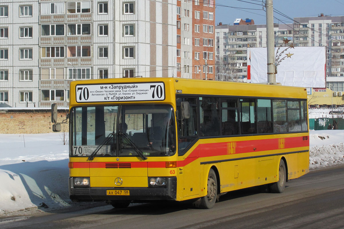 Пензенская область, Mercedes-Benz O405 № АХ 047 58