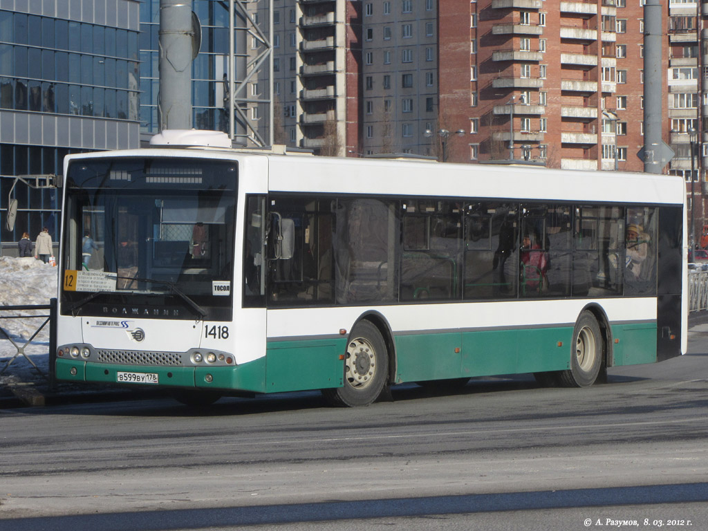 Санкт-Петербург, Волжанин-5270-20-06 "СитиРитм-12" № 1418