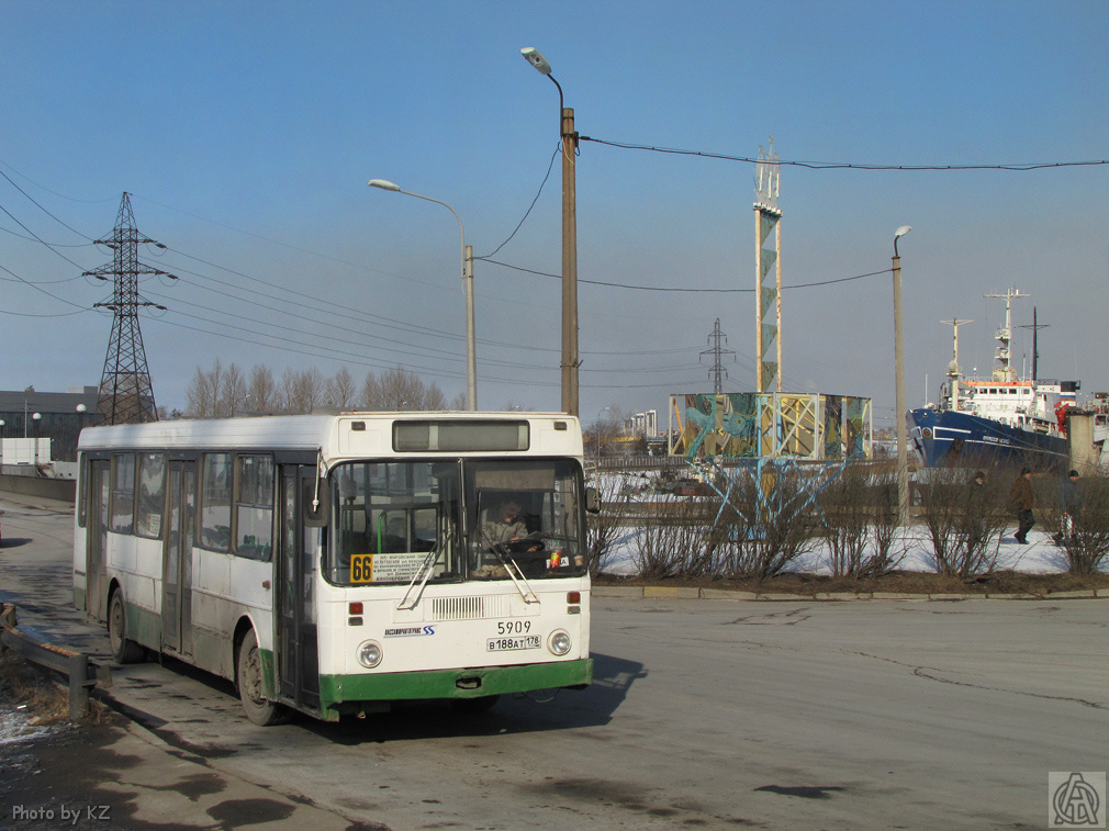 Санкт-Петербург, ЛиАЗ-5256.25 № 5909