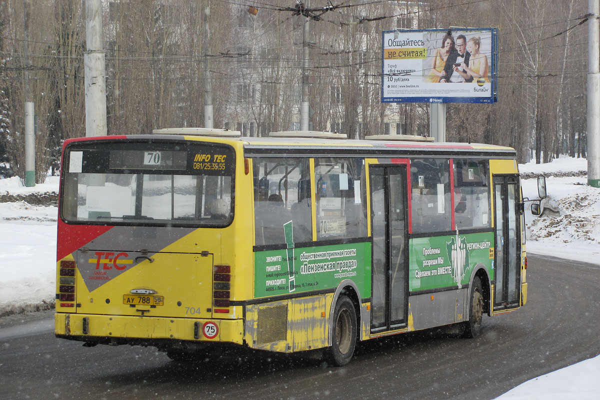 Penza region, Van Hool A600 # АУ 788 58