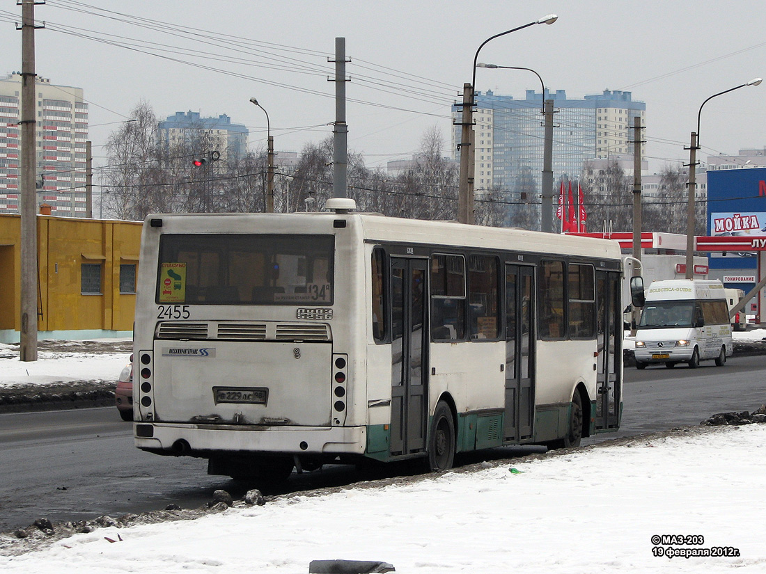 Санкт-Петербург, ЛиАЗ-5256.25 № 2455