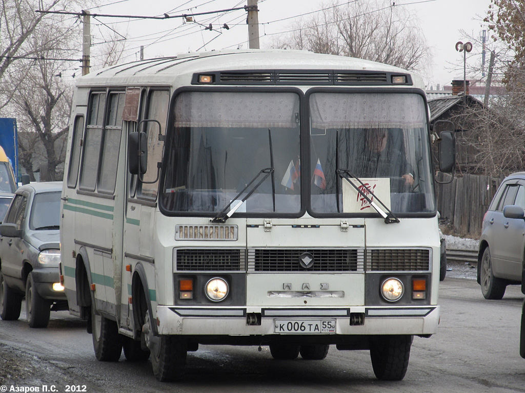 Омская область, ПАЗ-32053 № К 006 ТА 55