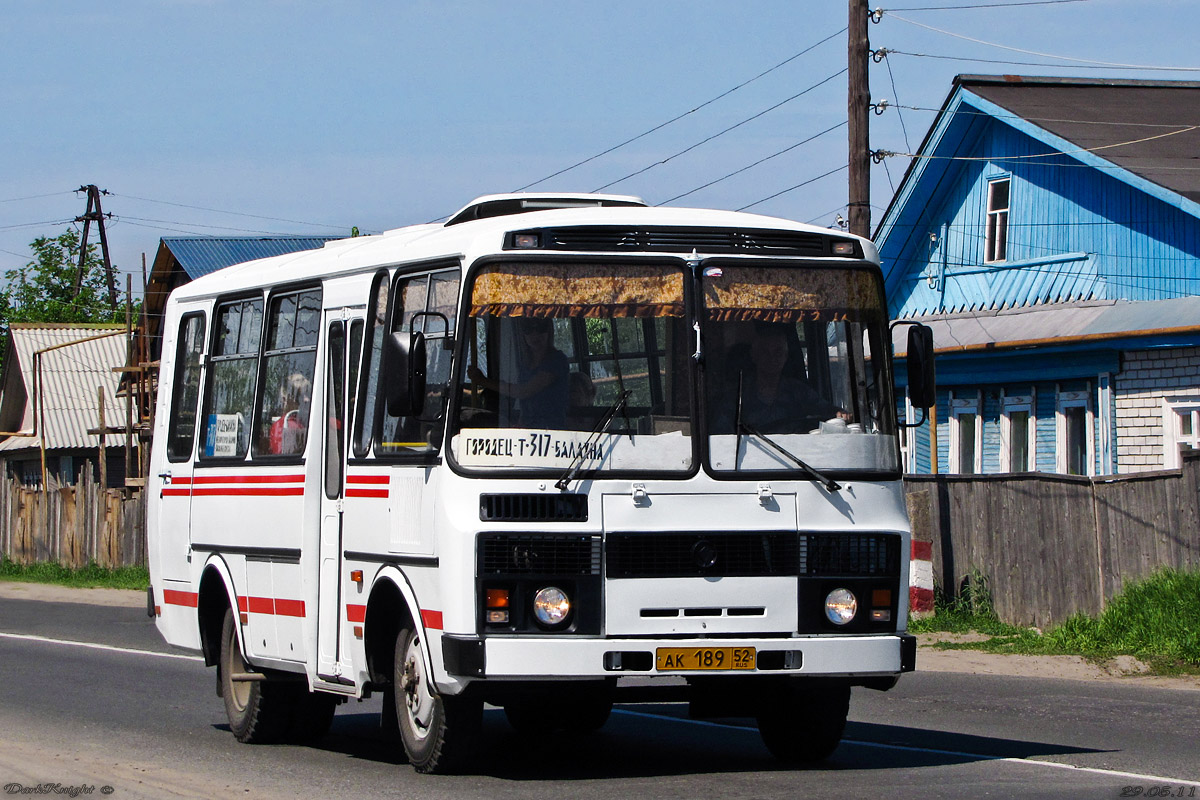 Нижегородская область, ПАЗ-3205 (00) № АК 189 52