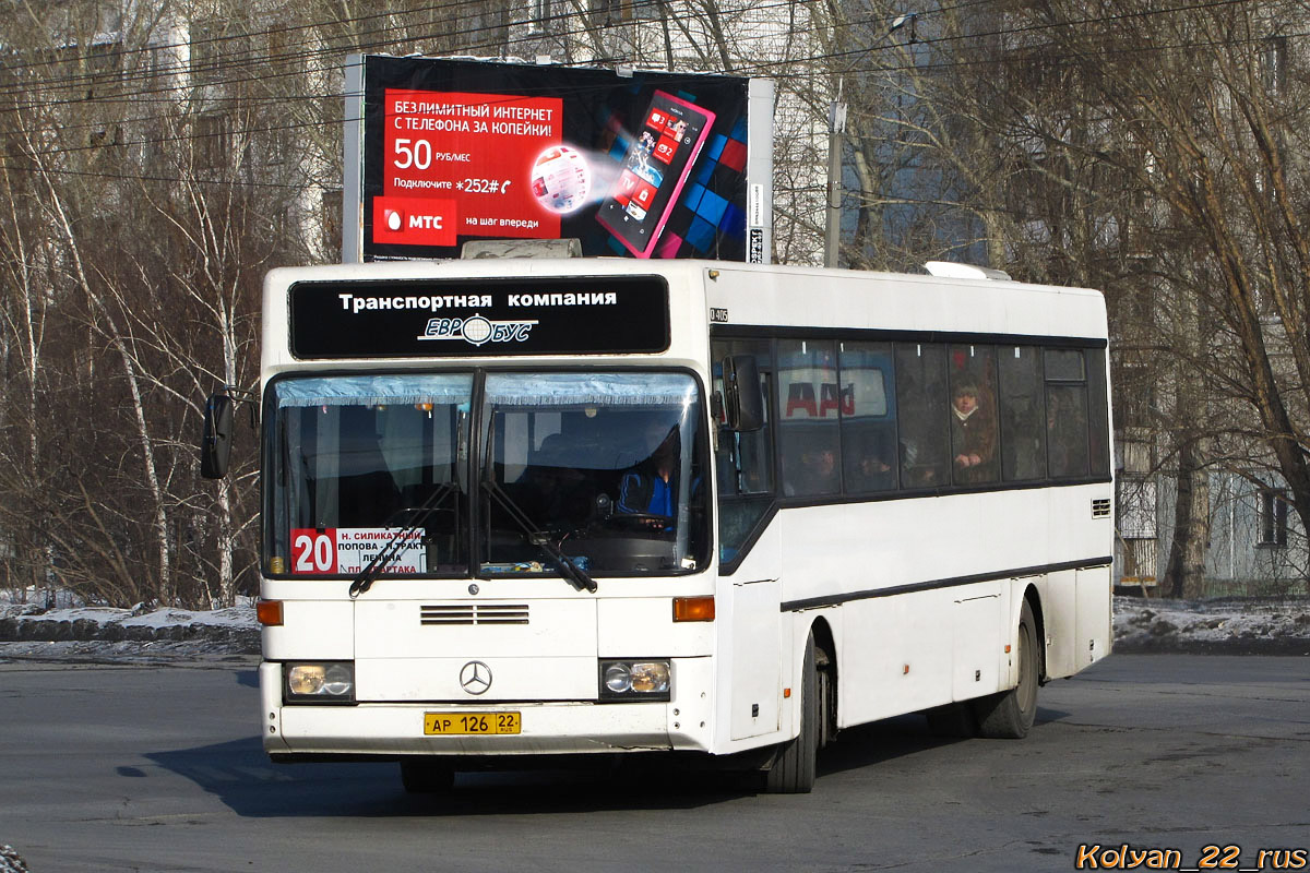 Алтайский край, Mercedes-Benz O405 № АР 126 22