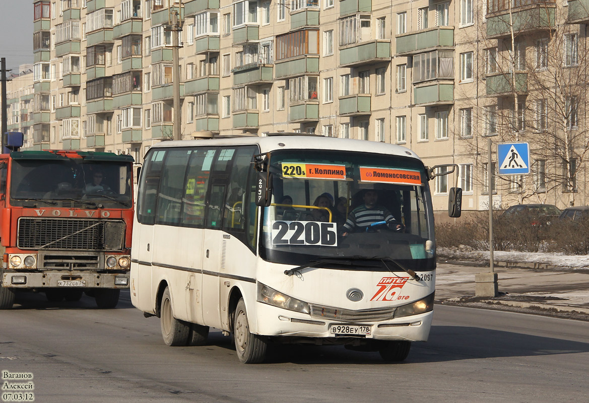 Санкт-Петербург, Yutong ZK6737D № 2097