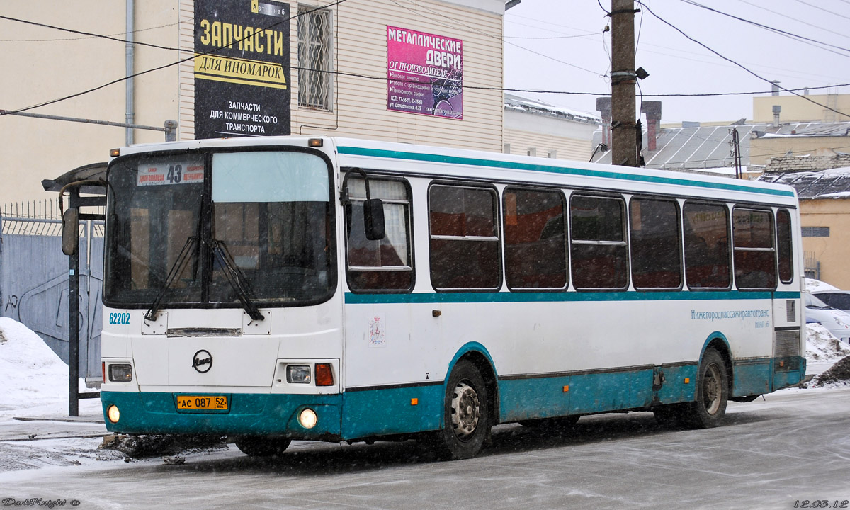 Нижегородская область, ЛиАЗ-5293.00 № 62202