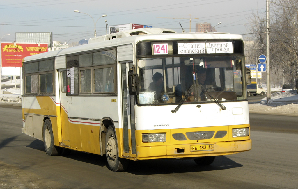 Новосибирская область, Daewoo BS106 Royal City (Busan) № КЕ 183 54