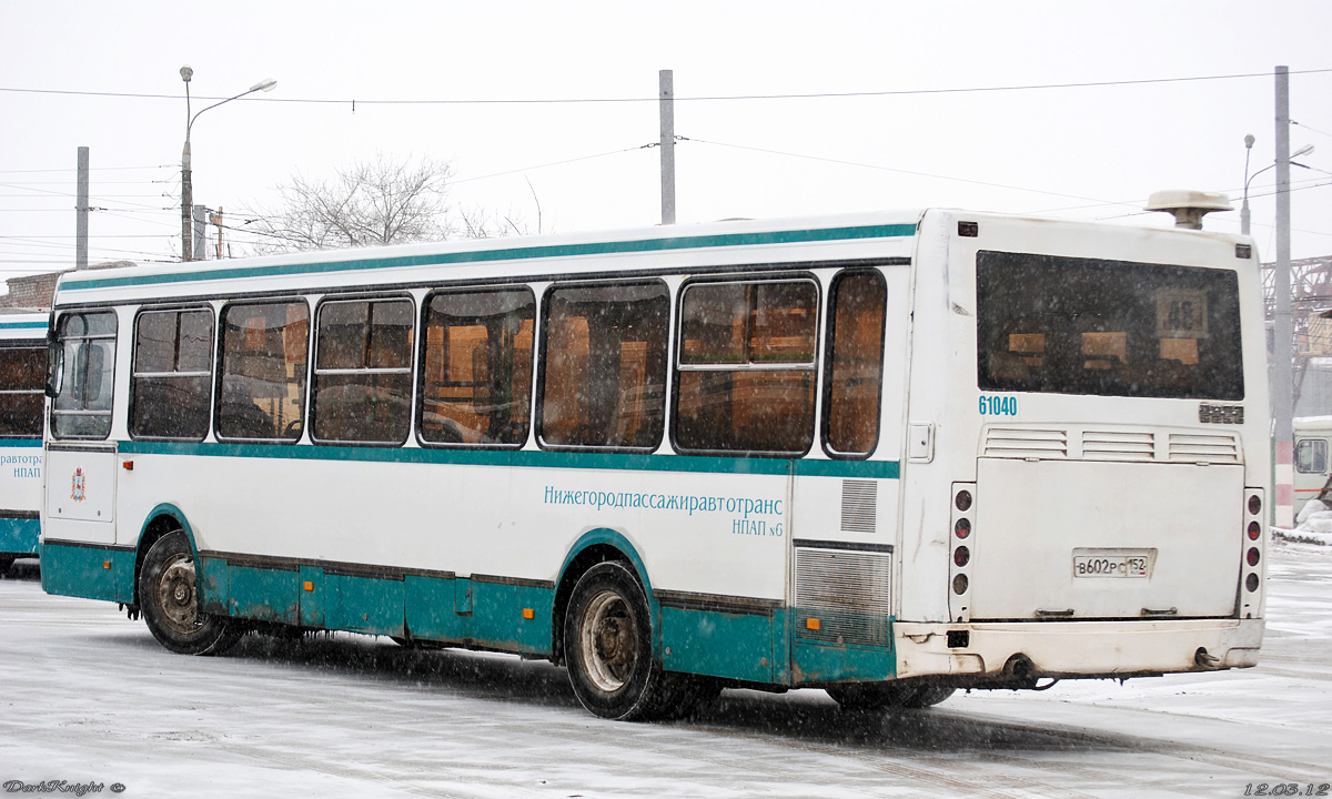 Нижегородская область, ЛиАЗ-5256.25 № 61040