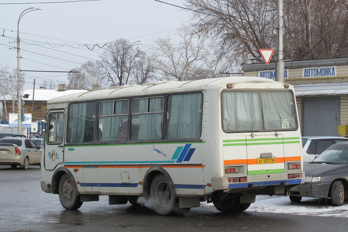 Пензенская область, ПАЗ-32053 № АУ 431 58