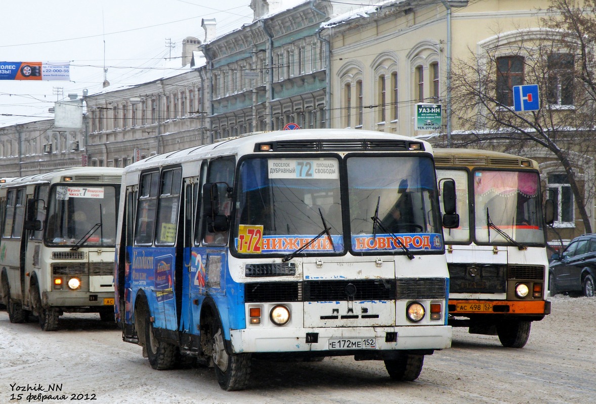 Нижегородская область, ПАЗ-32054 № Е 172 МЕ 152