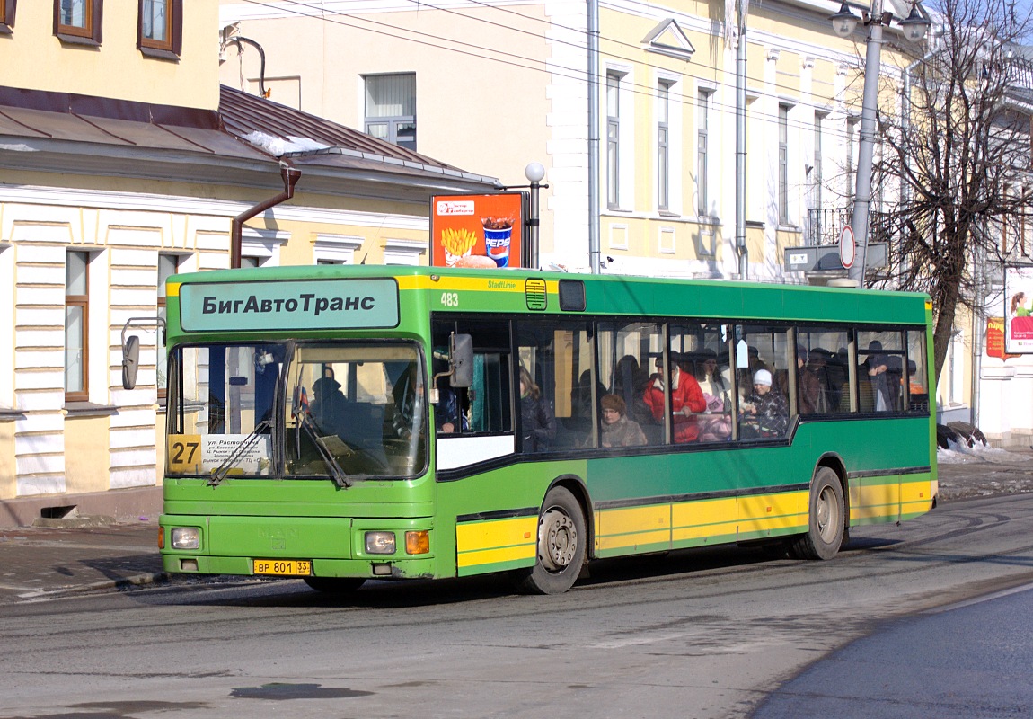 Владимирская область, MAN A10 NL202 № ВР 801 33