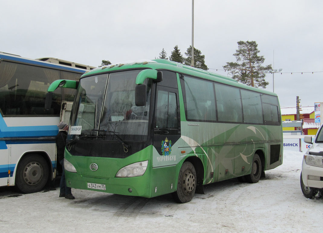 Вологодская область, Sunlong SLK6798F1A (Junma) № А 343 УМ 35 — Фото —  Автобусный транспорт