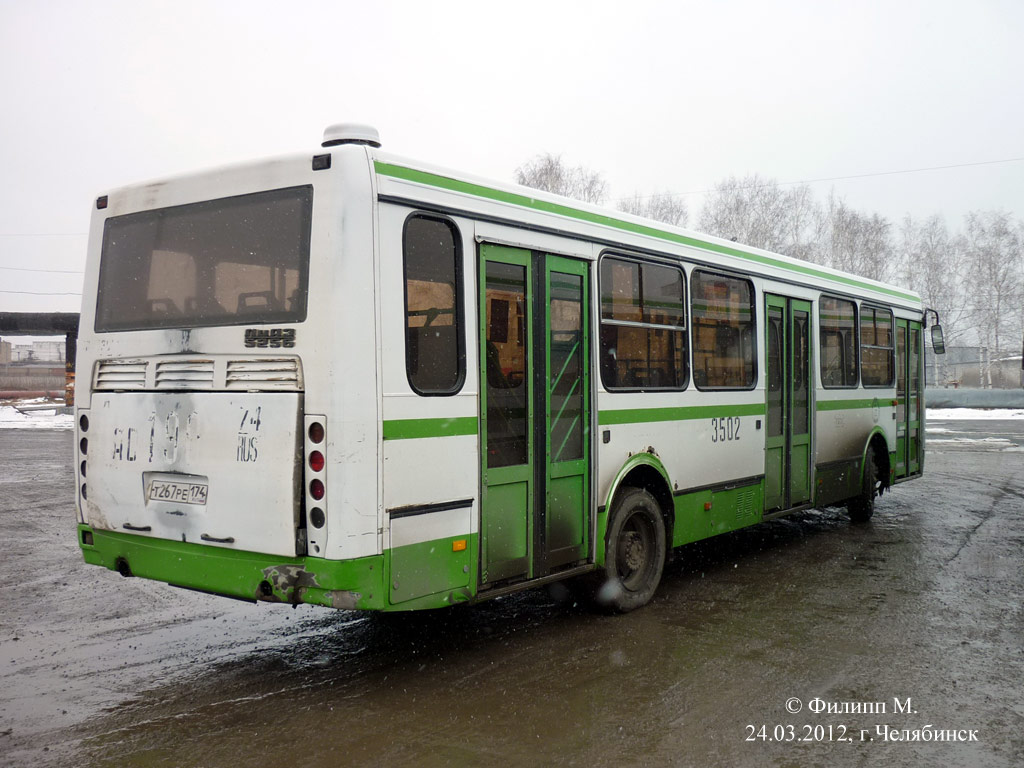 Челябинская область, ЛиАЗ-5256.25 № 3502