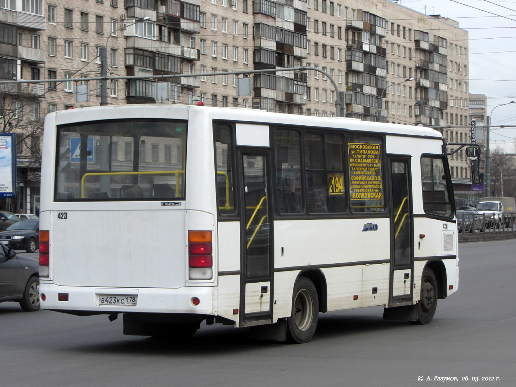 Санкт-Петербург, ПАЗ-320402-05 № 423