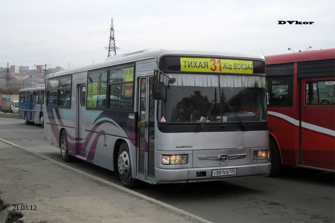 Приморский край, Daewoo BS106 Royal City (Busan) № У 881 ЕВ 125