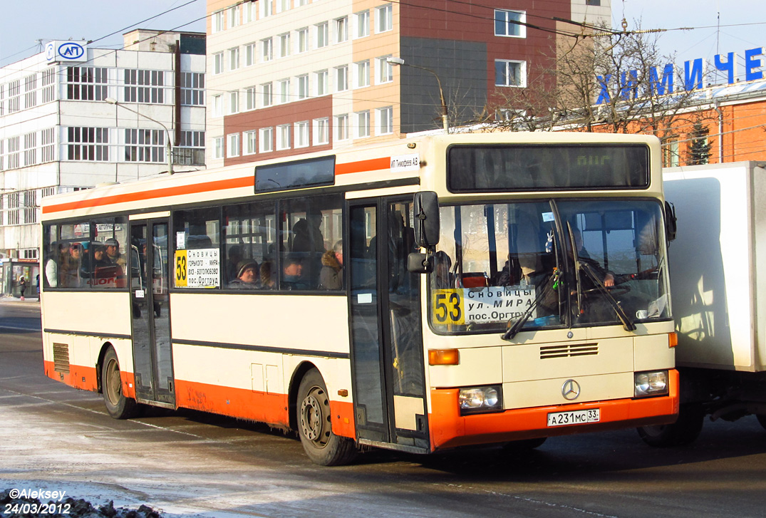 Владимирская область, Mercedes-Benz O405 № А 231 МС 33