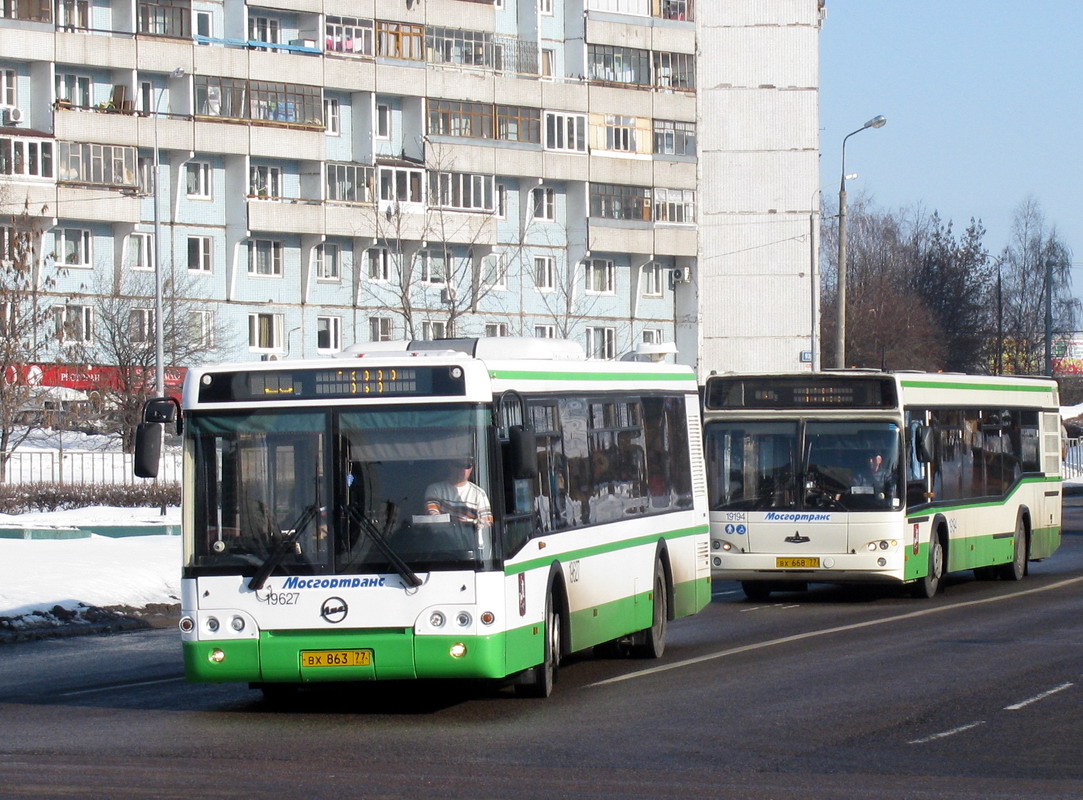 Москва, ЛиАЗ-5292.21 № 19627