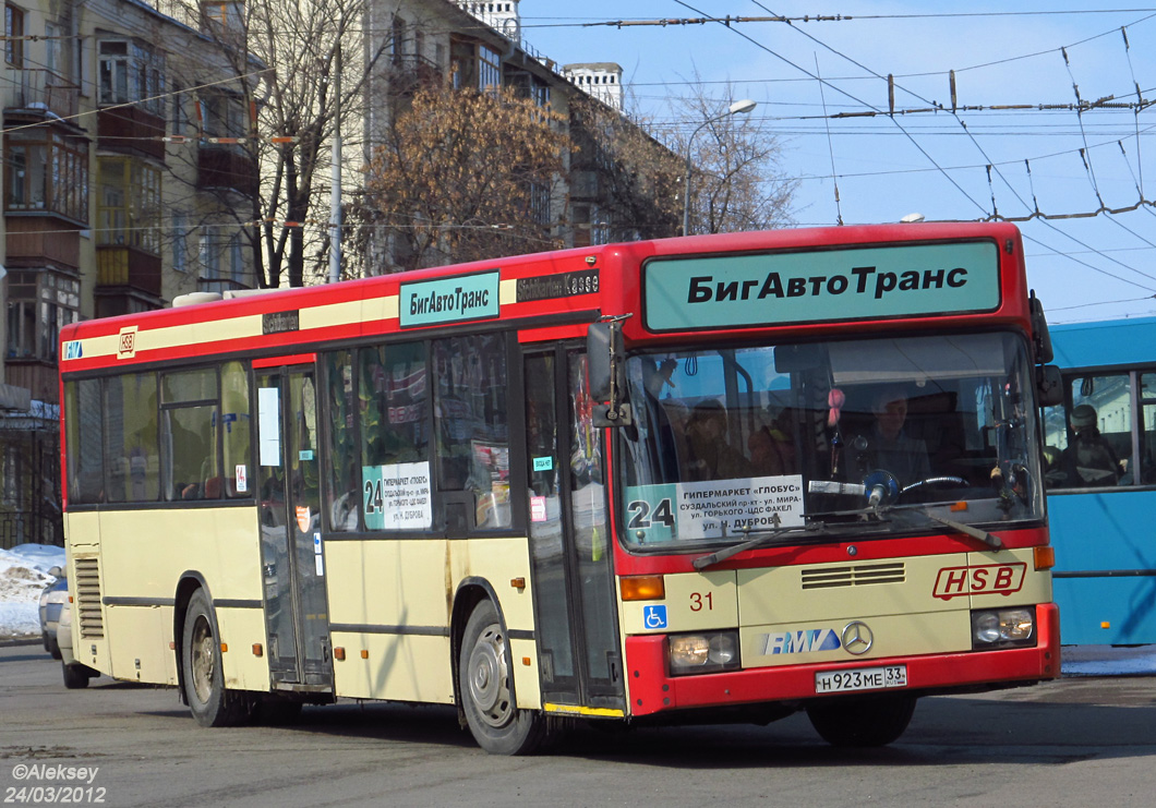 Владимирская область, Mercedes-Benz O405N2 № Н 923 МЕ 33