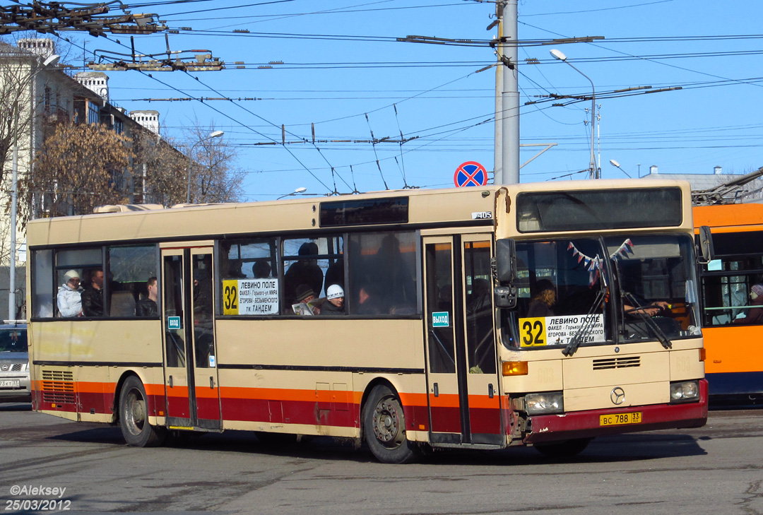 Владимирская область, Mercedes-Benz O405 № ВС 788 33