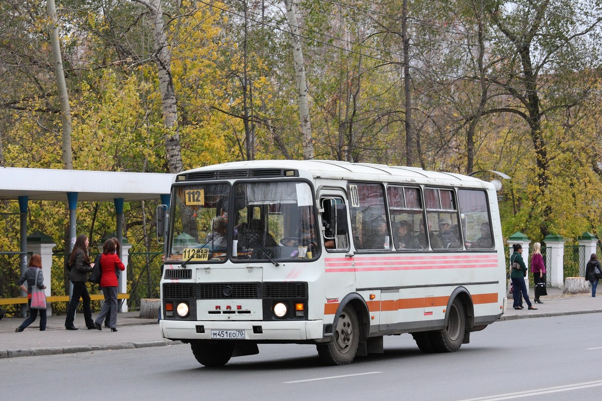 Томская область, ПАЗ-32051-110 № М 451 ЕО 70