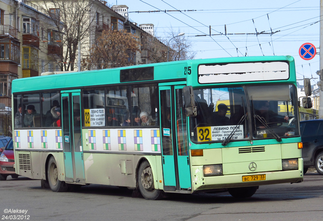 Владимирская область, Mercedes-Benz O405 № ВС 729 33