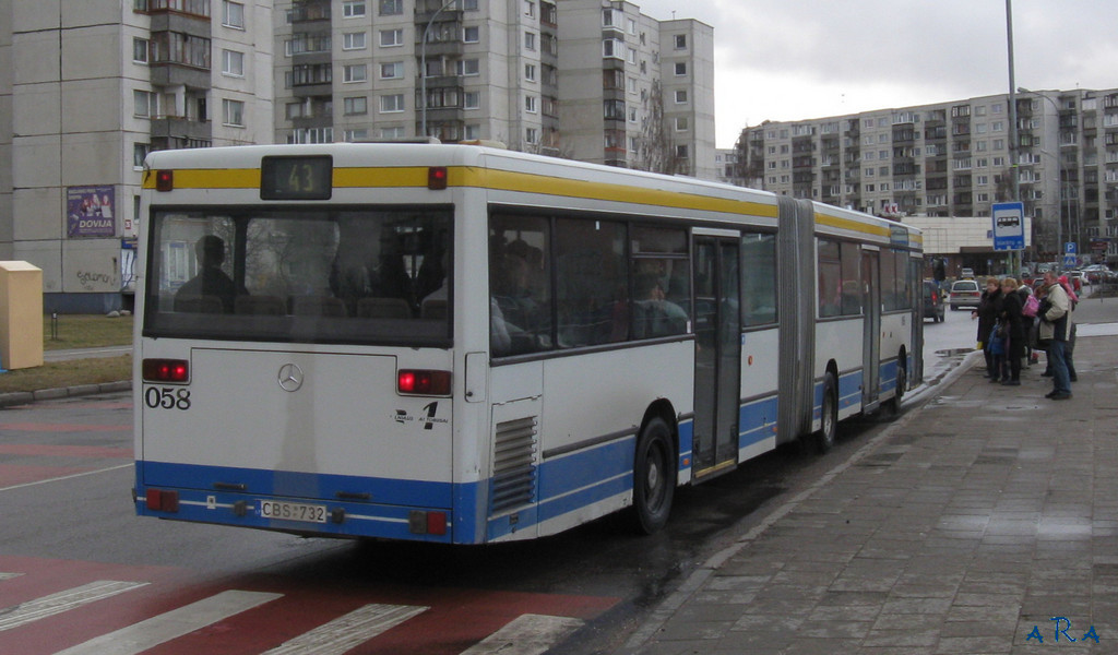 Литва, Mercedes-Benz O405GN № 058