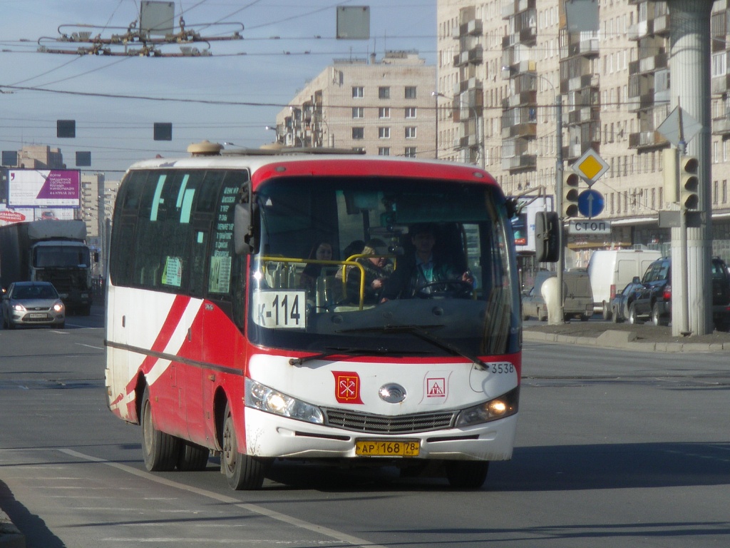 Petrohrad, Yutong ZK6737D č. n538