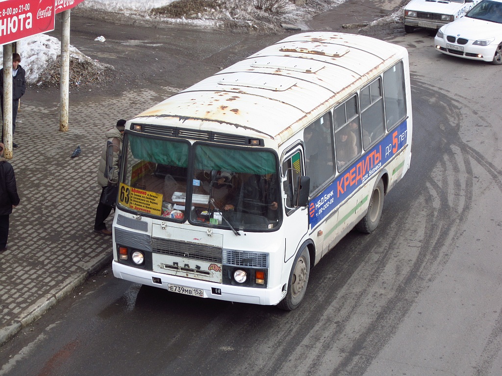 Нижегородская область, ПАЗ-32054 № Е 739 МВ 152