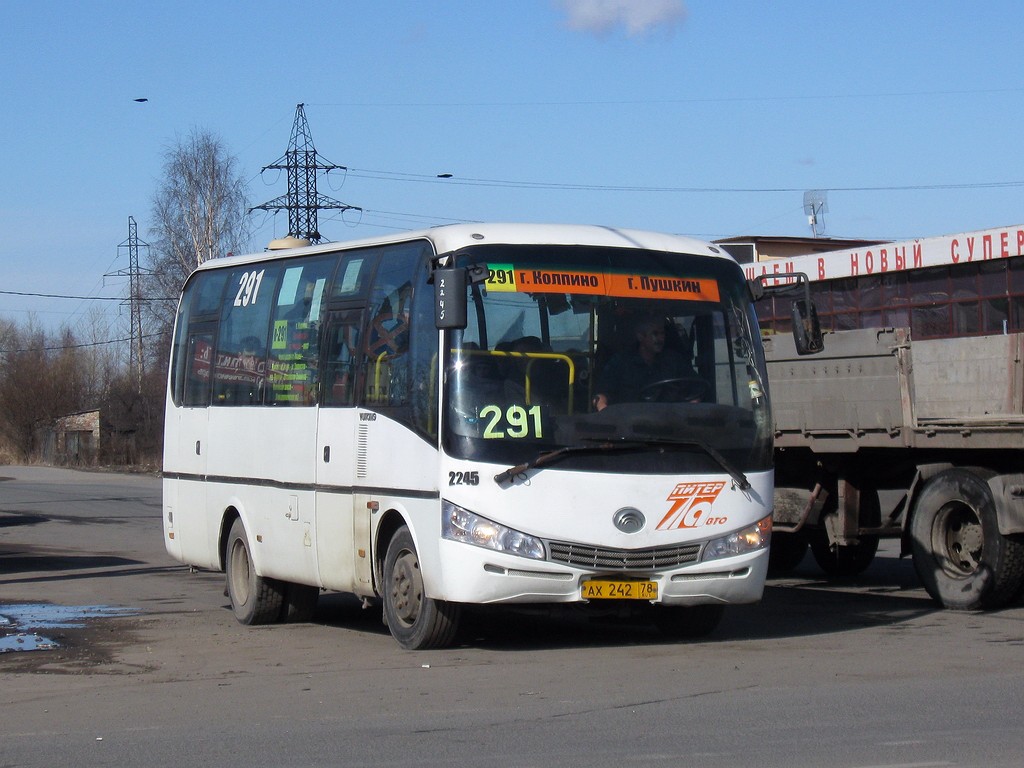 Санкт-Петербург, Yutong ZK6737D № 2245